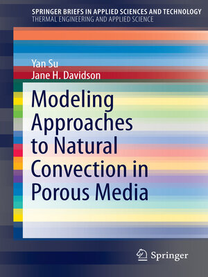 cover image of Modeling Approaches to Natural Convection in Porous Media